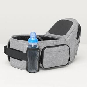Gray Tushbaby Hip Carrier + Waistband Extender